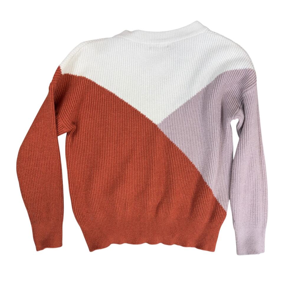 Sophie Rue Color Block Cable Knit Ribbed Sweater Small - Picture 4 of 5